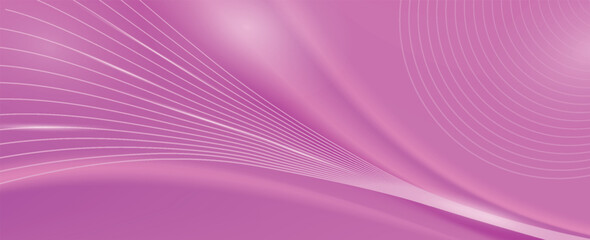 Abstract pink lines background with light effects. vector