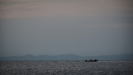 The view of Lake Tanganyika in Tanzania