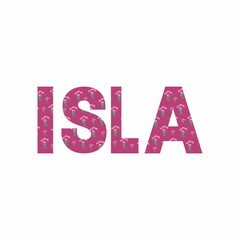 Name Isla Sign