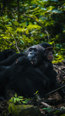 Chimpanzees in Gombe National Park in Tanzania