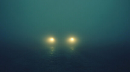 Fototapeta premium Foggy Road Ahead