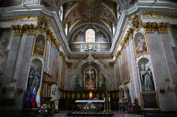 Fototapeta premium Catedral de San Nicolás, Liubliana, Eslovenia