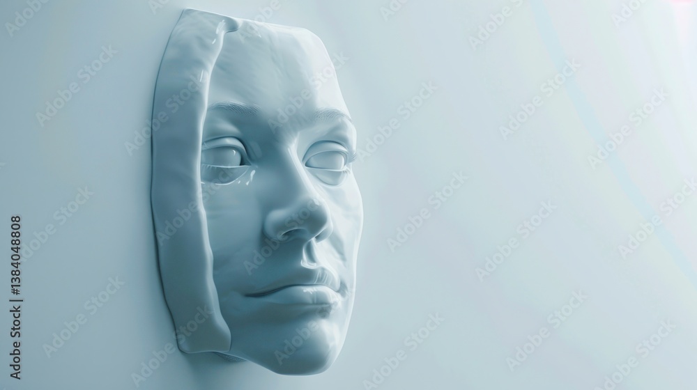 Poster Emotional reset and shift in mindset visualized as a metaphorical process