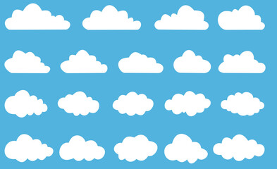Cloud png set