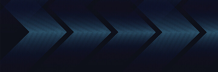Dark blue background. Modern lines curves abstract presentation background. Luxury paper cut background