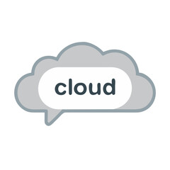  Messaging Cloud Icon for Digital Chats