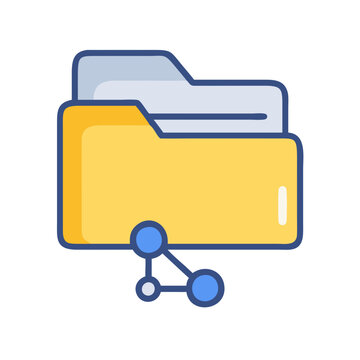  File Sharing Folder Icon for Collaboration