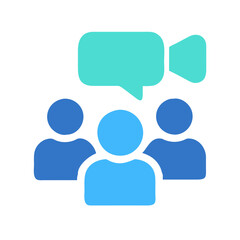  Video Chat Icon for Group Communication