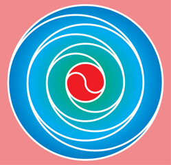 vector illustration of an abstract background with circles