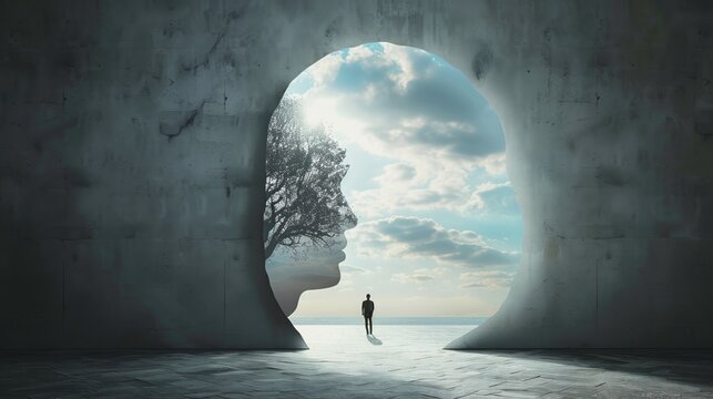 Emotional reset and shift in mindset visualized as a metaphorical process