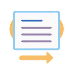 Fototapeta premium Modern Text Sender Icon for Messaging Apps