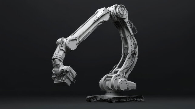 Robotic arm for packing with producing and maintaining logistics systems.3d rendering