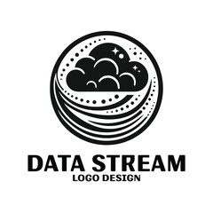 Data Stream Vector Logo Design
