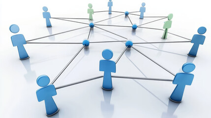 Information of business from network. Business growth. Businessperson, arrows and network structure.