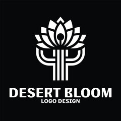 Desert Bloom Vector Logo Design