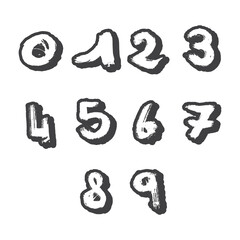 set of creative number 1 to 10 logo designs. abstract number design vector illustration
