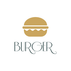 Burger logo vector image