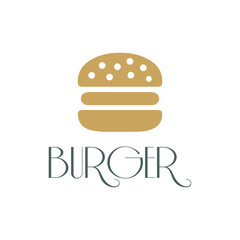 Burger logo vector image