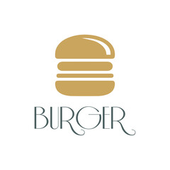 Burger logo vector image