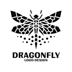 Obraz premium DragonFly Vector Logo Design