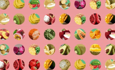 fruit and vegetables collection