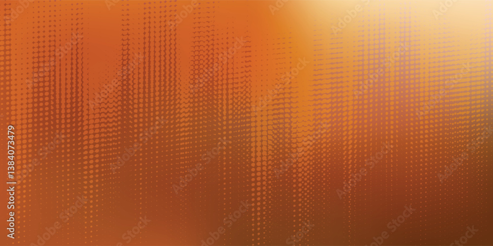 Poster dots halftone orange color pattern gradient texture background.