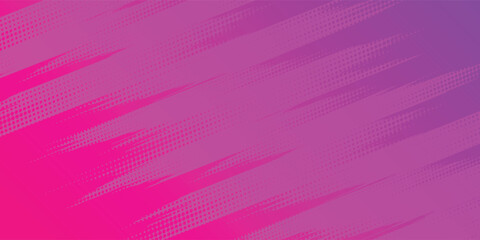 Fototapeta premium Halftone dots gradient grunge texture background red pink grtadient color pattern. Dot pop art comic sport style vector illustration. vector
