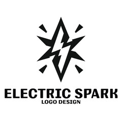 Electric Spark Vector Logo Design