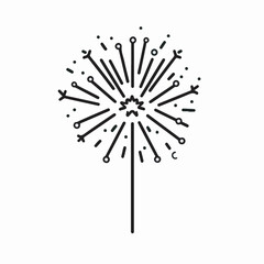 Obraz premium Dandelion seedhead disperses seeds on white isolated background