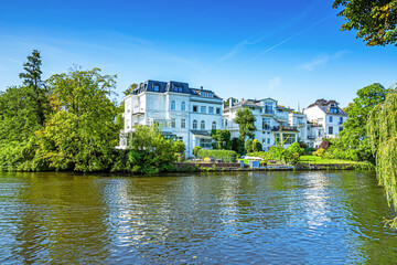 The houses at the river