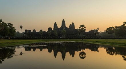 Angkor Wat Temple Reflection Pools