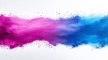 Obraz premium A single brush stroke on a blank, bright, isolated background with a simple tone and blurred edges, symbolizing creativity, clarity, and modern minimalism. Space for text on the side.