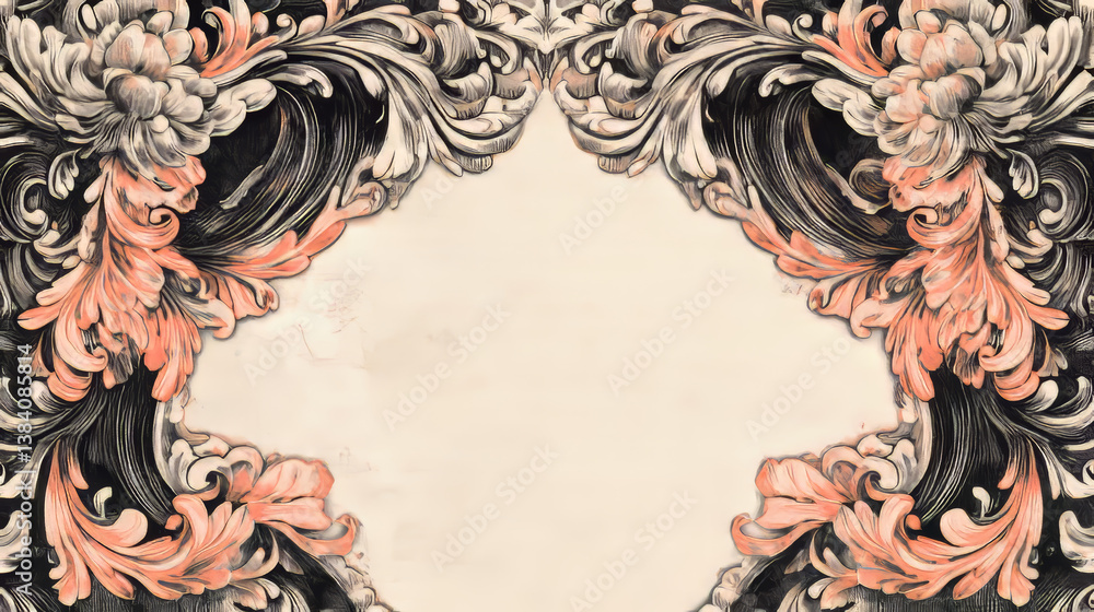 Aufkleber borders and monograms set in vintage style for design. jpeg (bitmap) version also available in galle