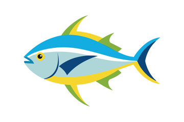 colorful fish isolated on white