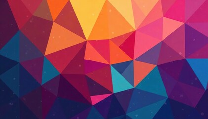 Obraz premium Repeating triangles form a vibrant, colorful mosaic , seamless, sharp