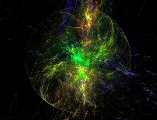 Imaginatory fractal abstract background Image