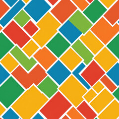 Bright, abstract texture tiles create a vibrant seamless pattern perfect for any clean background design project.