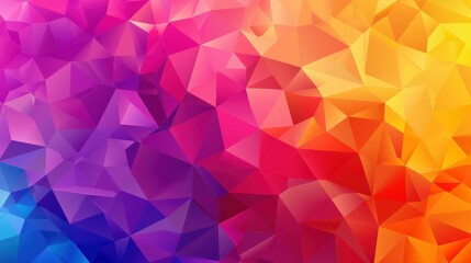 Obraz premium Explore the stunning depth of a modern low poly abstract design, featuring a vibrant halftone triangular pattern.