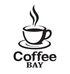 Minimalist Black and White Coffee Mug Logo Typography Simple Coffee and Smoke Vector Text Idea Design Icon Symbol Illustration	
