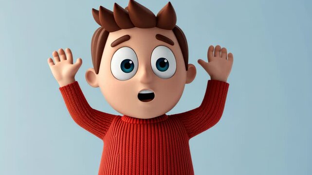 A vibrant, cartoonstyle 3D render of a  icon, showcasing modern design with playful textures and bright colors.