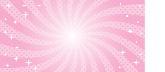 Cute Starburst pink background with sparkles