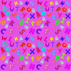 seamless pattern with colorful balloons