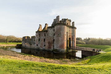 Caerlaverock Castle in Dumfries, Scotland