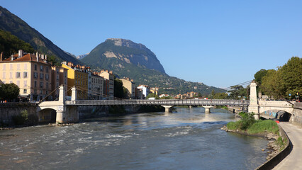 Río Isére, Grenoble, Francia