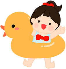 수영복입은 아이