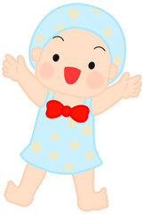 수영복입은 아이