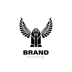 Obraz premium Sphinx Logo. Sphinx Logo Design. Sphinx Logo Brand. Sphinx Logo Vector Design Isolated on White Background