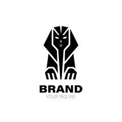 Sphinx Logo. Sphinx Logo Design. Sphinx Logo Brand. Sphinx Logo Vector Design Isolated on White Background