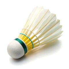 Shuttlecock Badminton Isolated on White Background for Sport Activity