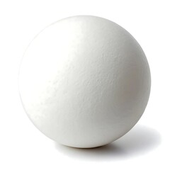 White Ping-Pong Ball Isolated on White Background